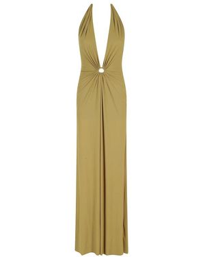 Amazuìn Kleedjes ,Groen ,Joele Lange Jurk - Metallic