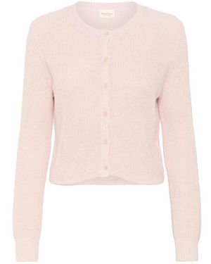 Part Two Truien & Vesten ,Roze ,Katoen Mauve Chalk Vest Met Knopen
