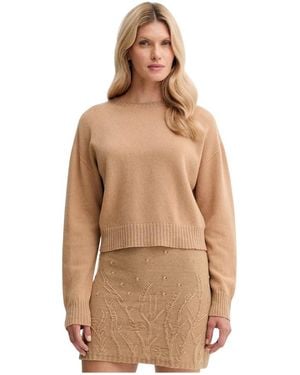 Twinset Trui Met Ronde Hals - Bruin