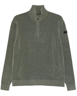 Rrd Velvet Half Zip Knit - Grün