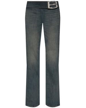 Balenciaga Bundfalten-Bootcut-Hose - Grau