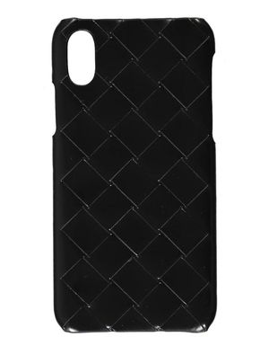 Bottega Veneta Geweven Leren Iphone Hoes - Zwart