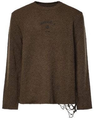 MM6 by Maison Margiela Round-Neck Knitwear - Green