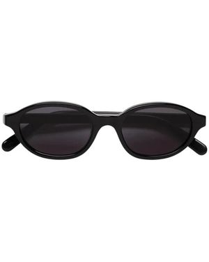 MM6 by Maison Margiela Ovale Zonnebril - Zwart