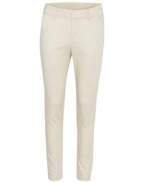 Kaffe Slim-Fit Trousers - Neutro