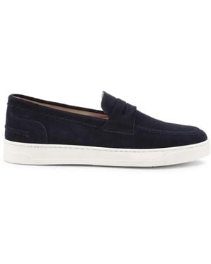 DUCA DI MORRONE Wildleder Loafers Mit Gummisohle - Blau