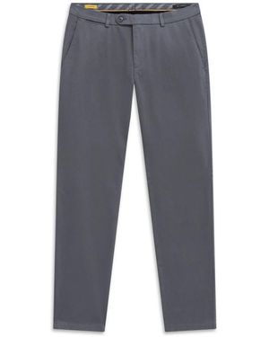 Bugatti Broeken ,Grijs ,Katoen Stretch Katoenen Broek - Blauw