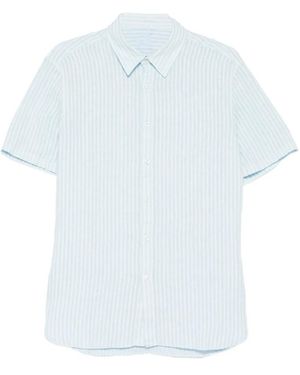 120% Lino Short Sleeve Shirts - White