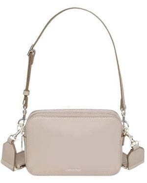 Calvin Klein Shoulder Bags - Bianco