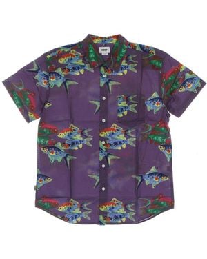 Obey Short Sleeve Shirts - Purple