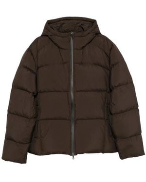 Samsøe & Samsøe Jassen ,Bruin ,Leer Sapax Puffer Jacket