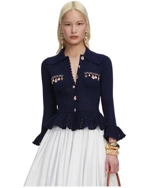 Self-Portrait Cardigans - Blue