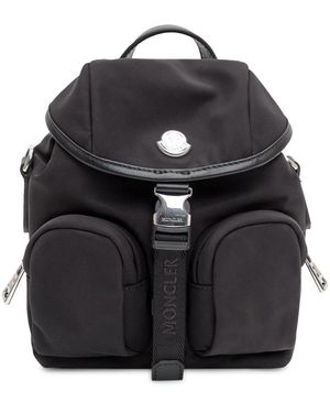 Moncler Tassen ,Zwart ,Leer Trick Backpack