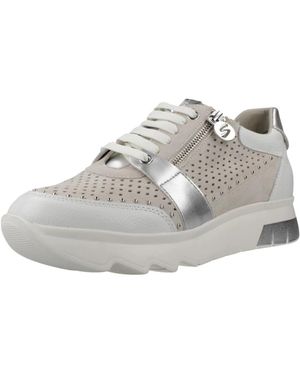 Stonefly Schoenen ,Suède Spock 47 Zip Sue - Grijs