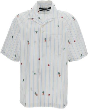 Jacquemus Overhemden ,Veelkleurig ,Short Sleeve Shirts - Grijs
