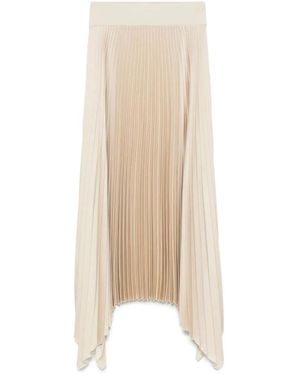 JOSEPH Witte Casual Midi Rok - Naturel