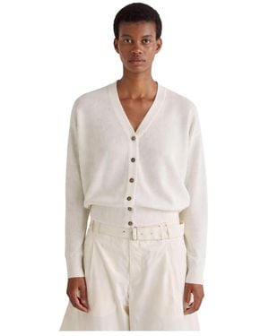 MEIMEIJ Cardigan Corto Con Manica A Kimono - Wit