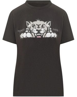 KENZO Happy Tiger T-Shirt - Schwarz