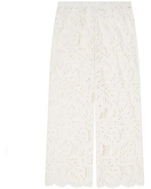 Emporio Armani Wide Trousers - White