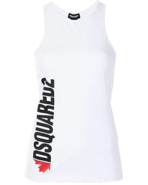 DSquared² Tops ,Wit ,Sleeveless Tops