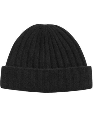 TOTEME Rippstrick-Kaschmir-Mütze - Schwarz