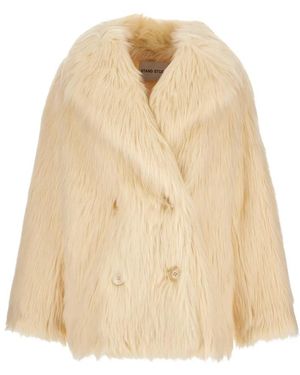 Stand Studio Katalina Faux Fur Coat - Naturel