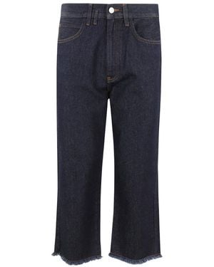 Tela Cropped Jeans - Blau