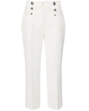 Liu Jo Cropped Pants - White