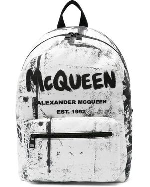 McQueen Metropolitan Rucksack Schwarz/Weiß - Grau