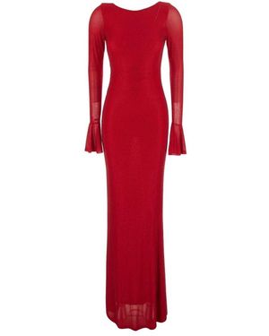 Twentyfourhaitch Kleedjes ,Rood ,Polyester Algedi Lange Jurk