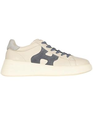 Hogan Schoenen ,Leer Rebel H562 Allacciato H - Naturel
