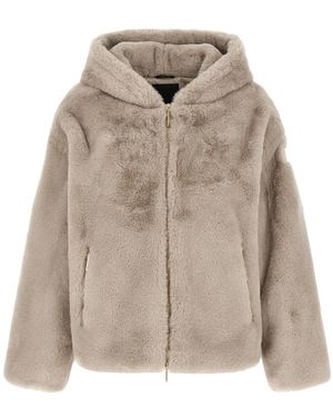 Tatras Jassen ,Polyester Yumola Jas Met Capuchon - Naturel