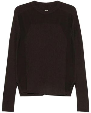 Rick Owens Round-Neck Knitwear - Black