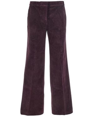 Ba&sh Violette Samthose Mit Gürtelschlaufen - Lila