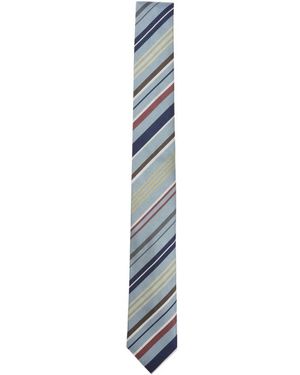 Paul Smith Reg Stripe Tie - Blau