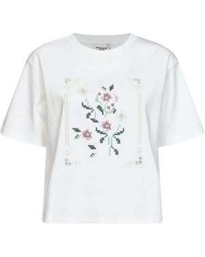 Weekend by Maxmara Boxy-Fit Katoenen T-Shirt - Wit