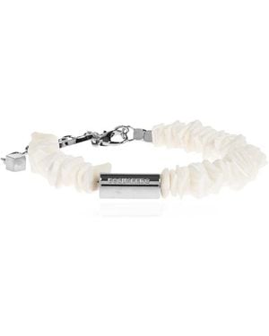 DSquared² Armband Mit Graviertem Logo - Weiß