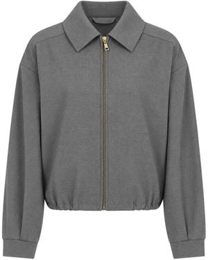Twinset Kurze Hemdjacke - Grau