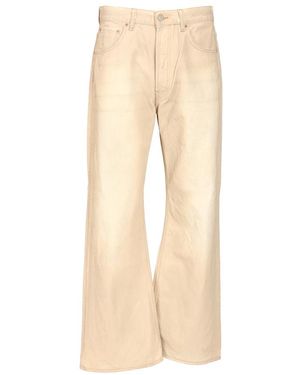 Acne Studios Wijde Katoenen Jeans - Naturel