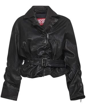 DIESEL Light Jackets - Black