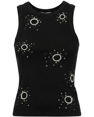 Des Phemmes Sleeveless Tops - Nero