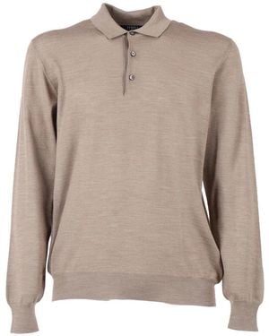 Fedeli Round-Neck Knitwear - Brown