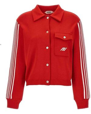 Autry Side Band Cardigan - Rot
