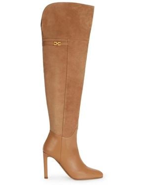 Elisabetta Franchi Over-The-Knee Boots - Brown