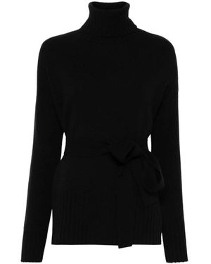 Wild Cashmere Turtlenecks - Black