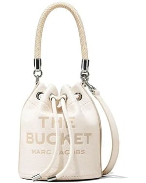 Marc Jacobs Witte Bucket Bag Met Trekkoordsluiting