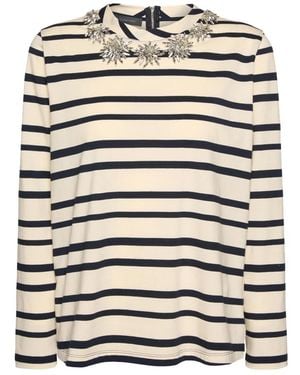 Elena Miro Long Sleeve T-Shirts - White
