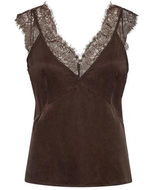 Copenhagen Muse Sleeveless Tops - Brown