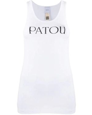 Patou Sleeveless Tops - White