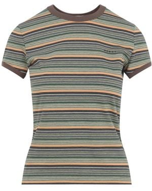 Marni Fitted Katoenen T-Shirt - Grijs